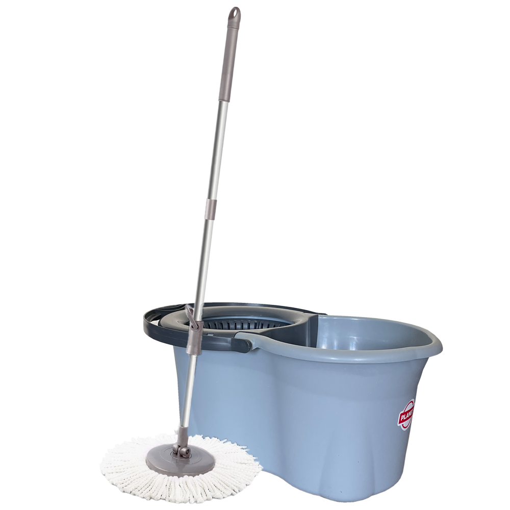 Набір для прибирання Planet Spin Mop Mini Eco 14 л сірий-антрацитовий