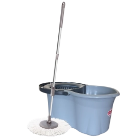 Набір для прибирання Planet Spin Mop Mini Eco 14 л сірий-антрацитовий