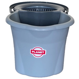 Набір для прибирання Planet Spin Mop Mini Eco 14 л сірий-антрацитовий