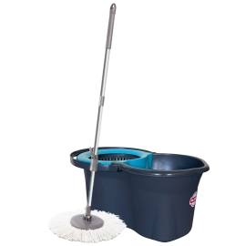 Набір для прибирання Planet Spin Mop Mini Eco 14 л антрацитовий-бірюзовий