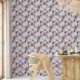 Декоративна ПВХ плитка на самоклейці 3D 280х300х5мм Кубы, ціна за 1 шт. (СПП-506) SW-00001135