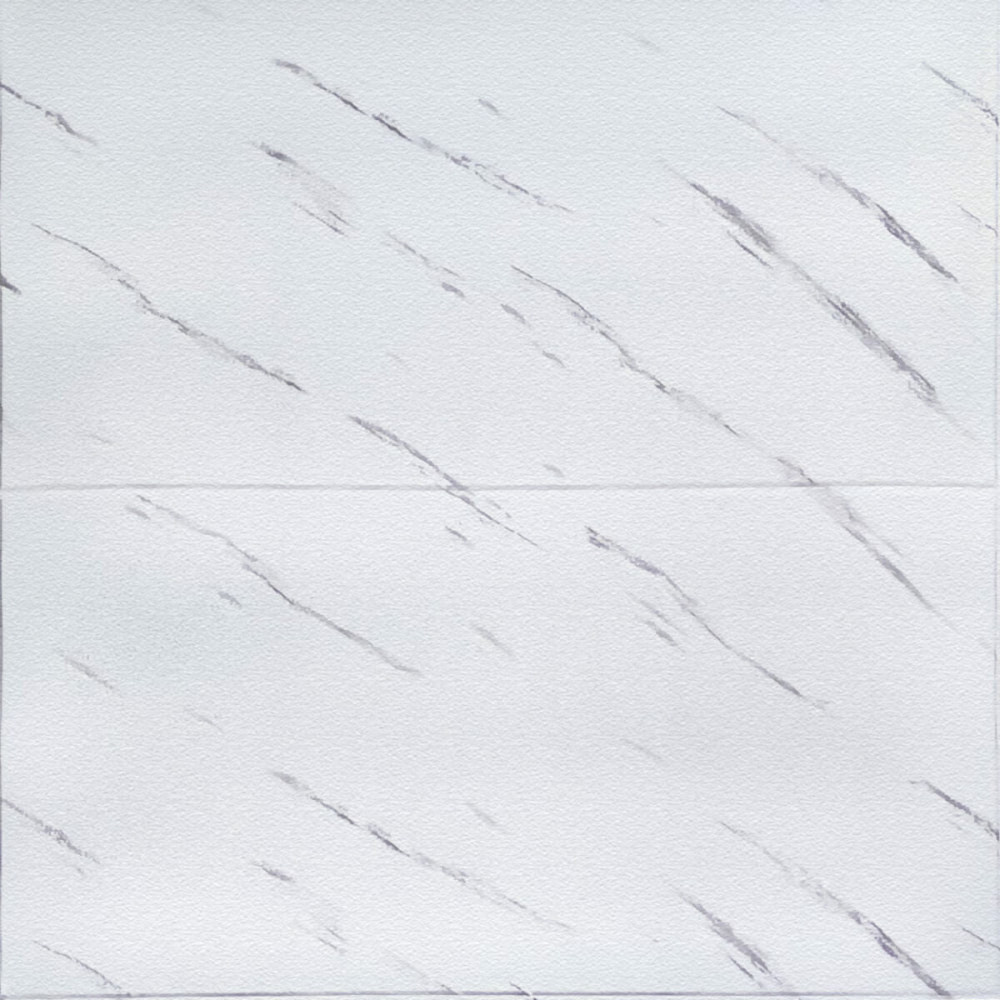 Самоклеюча 3D панель 700х700х4мм Біла мармурова плитка (364) SW-00001142