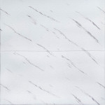 Самоклеюча 3D панель 700х700х4мм Біла мармурова плитка (364) SW-00001142