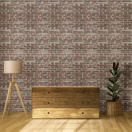 Самоклеюча 3D панель 19600x700x3мм Червона Катеринославська Цегла SW-00001333