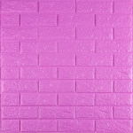 3D панель самоклеюча 700х770х5мм цегла Пурпурна (14-5) SW-00001334