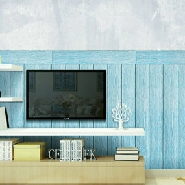 Самоклеюча 3D панель 700х700х4мм Блакитне дерево (93) SW-00001338