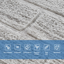 Самоклеюча 3D панель 700х700х5мм Камінь кава (150) SW-00001352