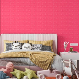 3D панель самоклеюча 700х770х5мм цегла Малинова-червона (108-5) SW-00001364