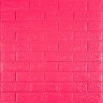 3D панель самоклеюча 700х770х5мм цегла Малинова-червона (108-5) SW-00001364