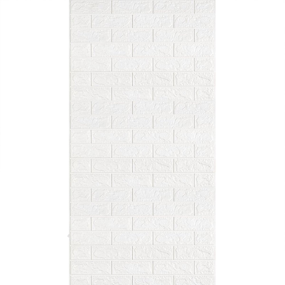 Самоклеюча 3D панель під Білу Цеглу в рулоні 3080x700x3мм (R001-3) SW-00001393