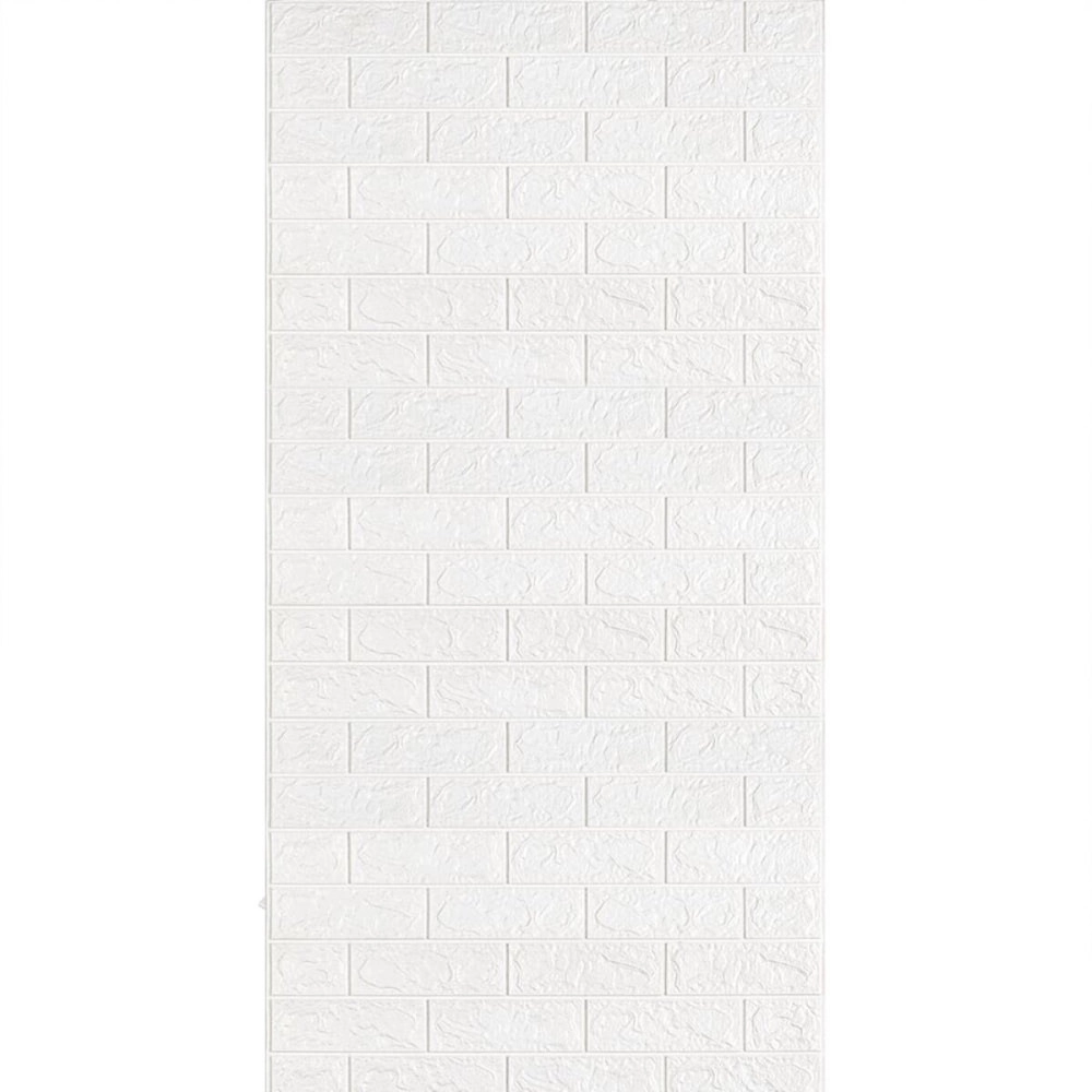 Самоклеюча 3D панель під Білу Цеглу в рулоні 3080x700x3мм (R001-3) SW-00001393