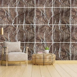 Декоративна ПВХ плита 1,22м х 2,44м х 3мм Коричневий мармур SW-00001401