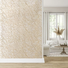 Декоративна ПВХ плита1,22м х 2,44м х 3мм Світло-бежевий мармур SW-00001408