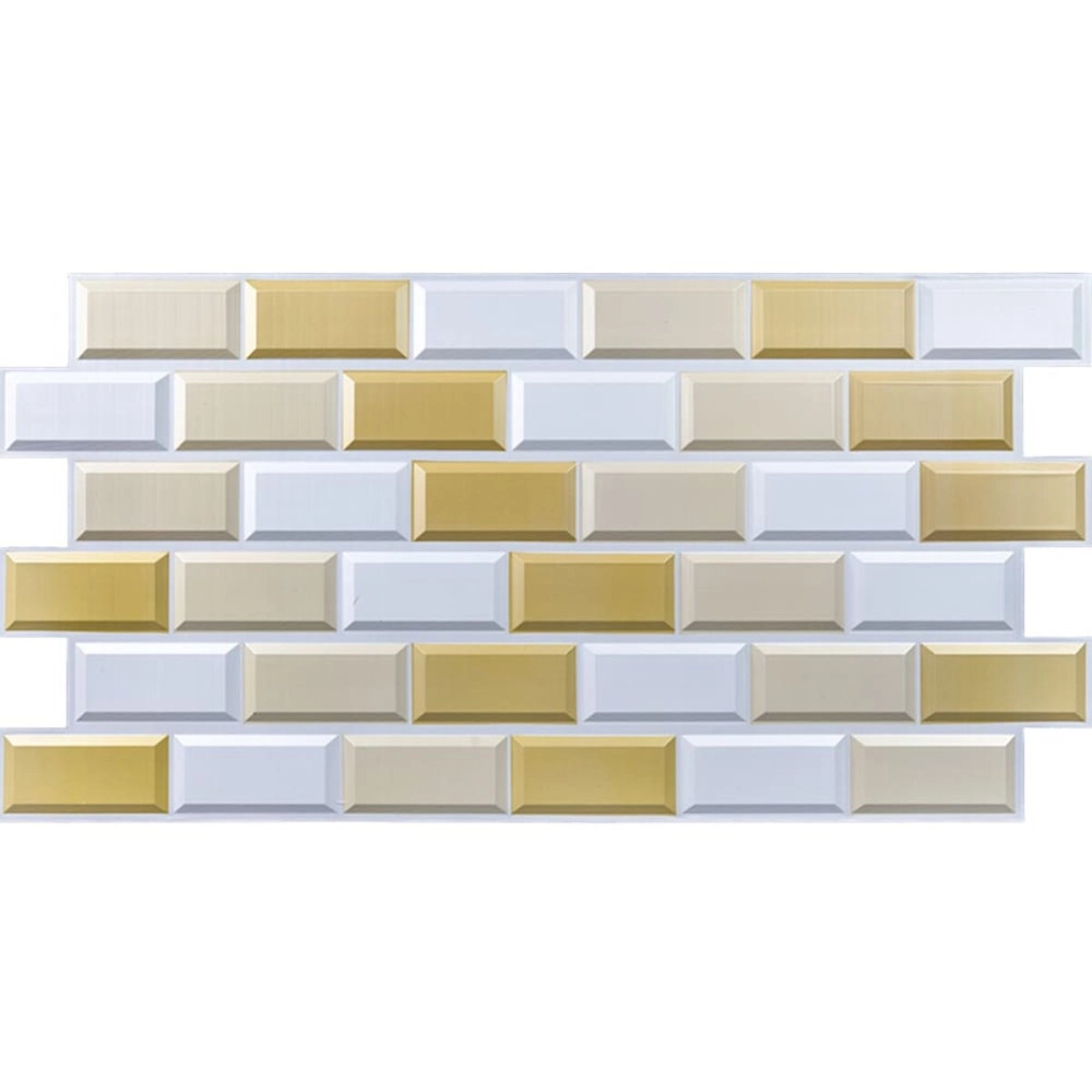 Декоративна ПВХ панель 960х480х4мм Біло-бежева клінкерна цегла SW-00001430