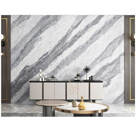 Самоклеюча вінілова плитка набір (6 рулонів) 3600х2800х2мм Сірий мармур SW-00001447