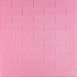 Самоклеюча 3D панель під рожеву цеглу 19600x700x3мм SW-00001471