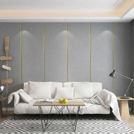 Лляні теплі шпалери на самоклейці 2800х650х2мм (D) SW-00001494