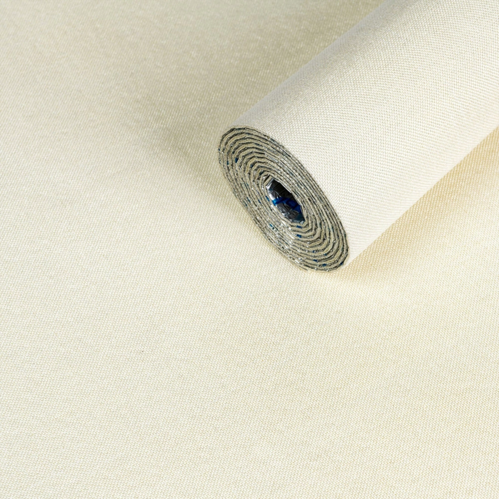 Лляні теплі шпалери на самоклейці 2800х650х2мм Вершкового відтінку (D) SW-00001496