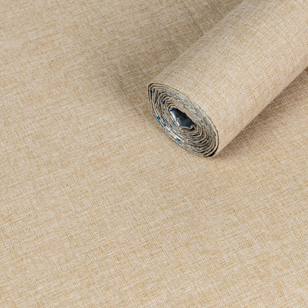 Лляні теплі шпалери на самоклейці 2800х650х2мм Пісочний меланж (D) SW-00001497