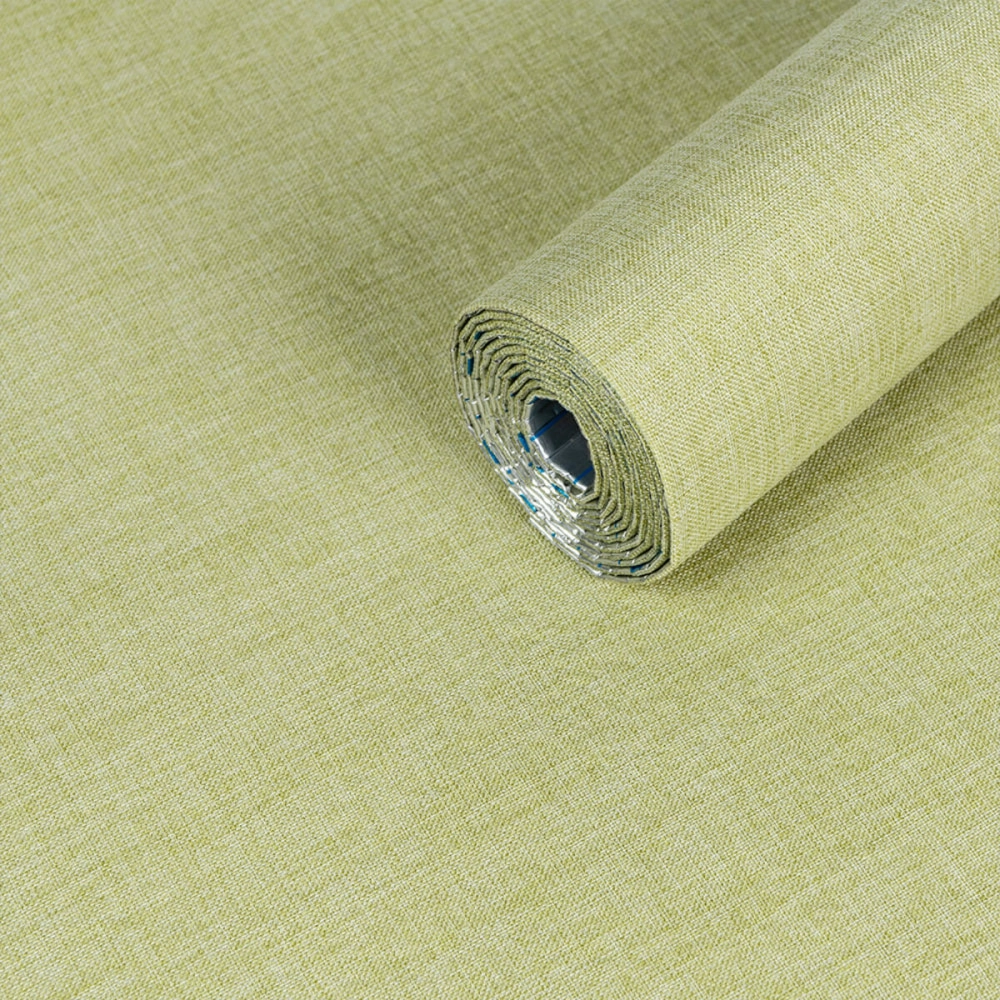 Лляні теплі шпалери на самоклейці 2800х650х2мм Оливкового відтінку 2800*650*2mm (D) SW-00001499