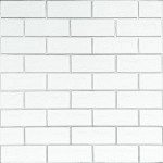 Панель стінова 70*70cm*5mm біла цегла зі сріблом (D) SW-00001502