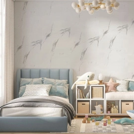 Шпалери на самоклейці 2800х500х1,5мм Білий мармур (D) SW-00001504