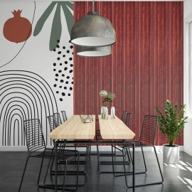 Рейка декоративна WPC стінова 3000х160х23мм Махагон SW-00001531-