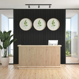 Рейка декоративна WPC стінова 3000х160х23мм Антрацит SW-00001532