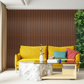 Рейка декоративна WPC стінова 3000х160х23мм Каштан SW-00001536