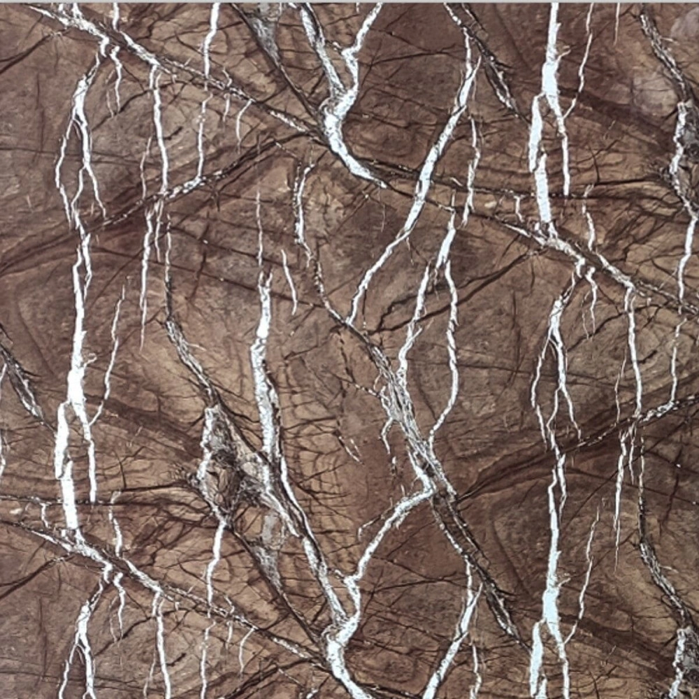 Декоративна ПВХ плита 600х600х3мм Коричневий мармур (S) SW-00001622