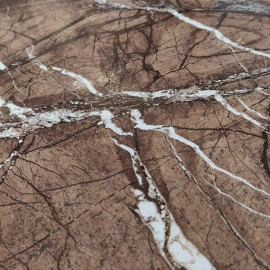 Декоративна ПВХ плита 600х600х3мм Коричневий мармур (S) SW-00001622