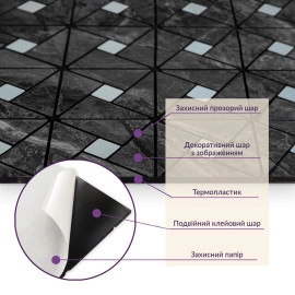 Самоклеюча PET мозаїка 300х300х4мм SW-00001646