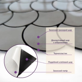 Самоклеюча PET мозаїка 300х300х4мм SW-00001667