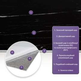 Самоклеюча стінова PET плитка 600х300х2мм SW-00001675