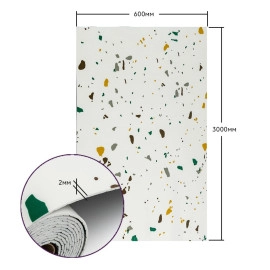 Самоклеюча стінова PET плитка у рулоні 600х3000х2мм SW-00001695