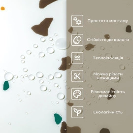 Самоклеюча стінова PET плитка у рулоні 600х3000х2мм SW-00001695