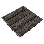 Композитна плитка WPC 30х30х2см Антрацит (D) SW-00001708