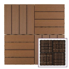 Композитна плитка WPC 30х30х2см Натуральне дерево (D) SW-00001711