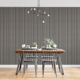 Рейка декоративна PS 2900х120х12мм Світло-сірий дуб SW-00001740