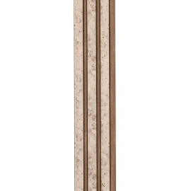 Рейка декоративна PS 2900х120х12мм Бежевий меланж із золотими вкрапленнями (D) SW-00001742