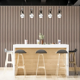 Рейка декоративна PS 2900х120х12мм Сіро-коричневий SW-00001744