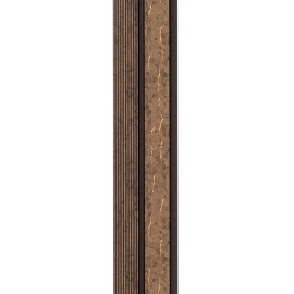 Рейка декоративна PS 2900х120х12мм Коричневий із золотими прожилками SW-00001749