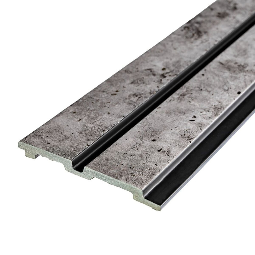 Рейка декоративна PS 2900х120х12мм Бетон із золотими вкрапленнями SW-00001752