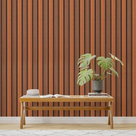 Рейка декоративна PS 2900х120х12мм Теплий каштан SW-00001753