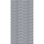 Самоклеюча 3D панель 3080x700x5мм Кладка Срібло SW-00001760