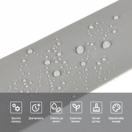 Молдинг вініловий самоклеючий 5000х100х2мм Глянсовий (D) SW-00001795