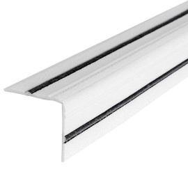 Плінтус РР самоклеючий 2300х140х4мм Білий з чорною смужкою (D) SW-00001810