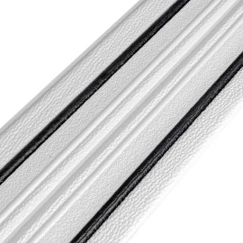 Плінтус РР самоклеючий 2300х140х4мм Білий з чорною смужкою (D) SW-00001810