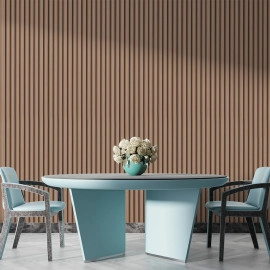 Рейка декоративна WPC стінова 3000х160х23мм Світлий горіх SW-00001853