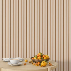 Рейка декоративна WPC стінова 3000х160х23мм Молочний SW-00001858